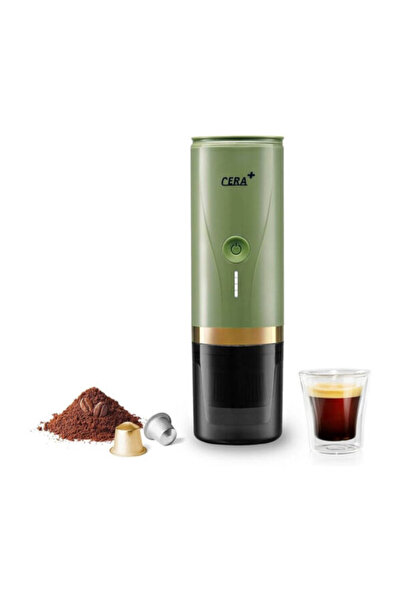Genericc Cera+ Portable Mini Espresso Machine | Rechargeable Car Coffee Maker