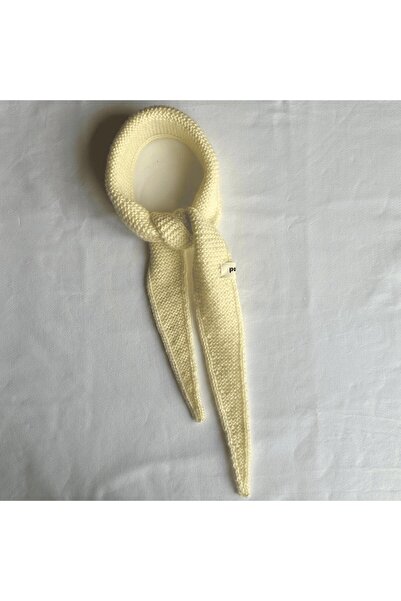 POFUDUK Sophie Knitted Scarf Foulard Shawl Scarves Pfdkf12 Cream