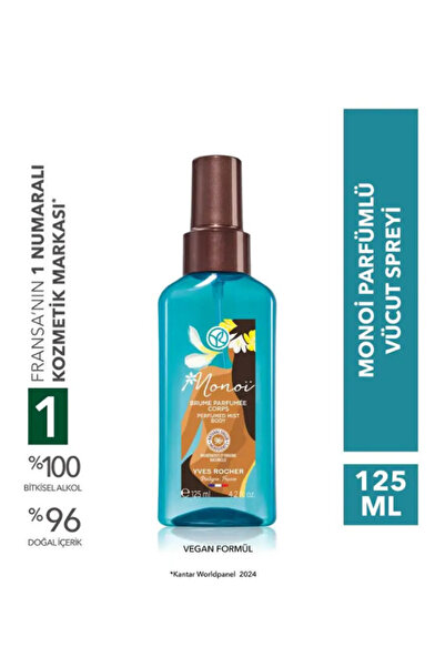 Yves Rocher Monoi Parfümlü Vücut Spreyi Egzotik Sıcak Tropik Koku Vegan Ferah...