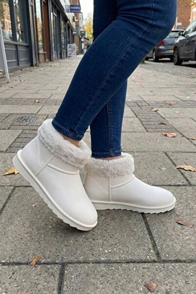 Ekonomik Ayakkabı Women's Short Plush Winter Boots Waterproof Thermo Non-Slip...