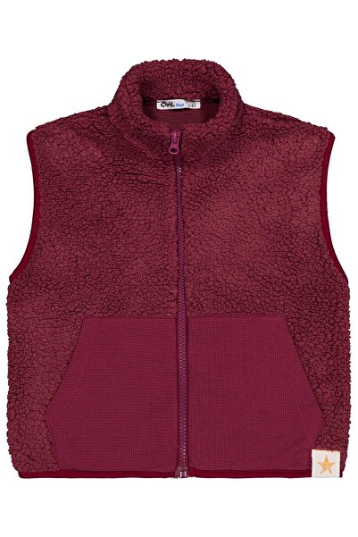 Civil Boys Star Embroidered Vest for 2-5 Years - Burgundy 2-3 Years