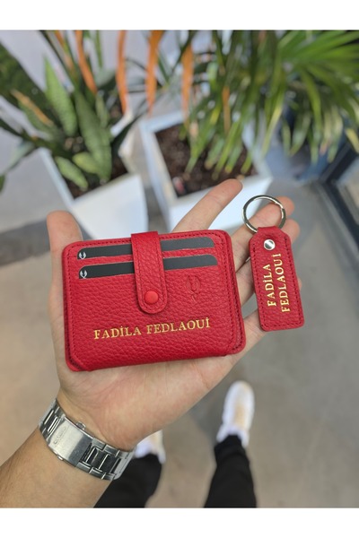 VİSSO 8600 Hakiki Deri Çıtçıtlı Kartlık Akordeon Kimlik Bölmeli Kişiye Özel B...