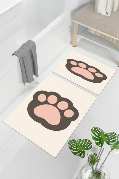 ferahome Kaymaz Tabanlı, Yıkanabilir Banyo & Duşakabin Önü Paspası – Lavabo Ö...