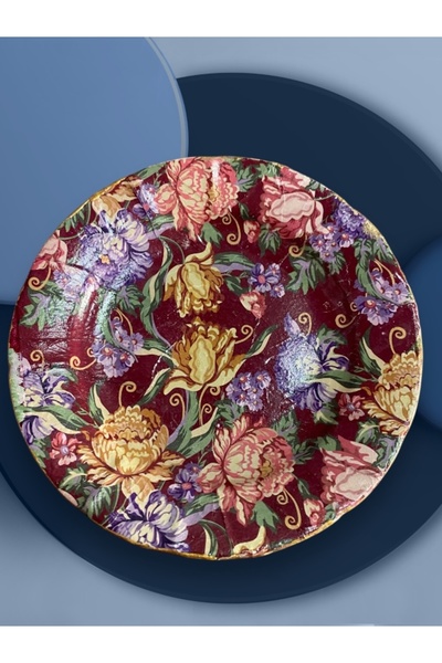 Lion Tasarım Dekoratif Seramik Duvar Tabağı