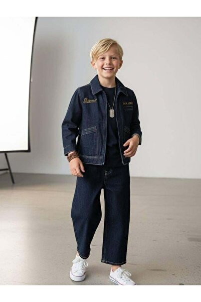 Zekids Παντελόνι τζιν με φαρδύ πόδι για αγόρια