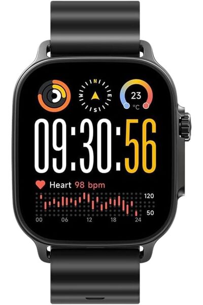 realme Watch 5 Smartwatch, 1.97" AMOLED screen, NFC,GPS, IP68 - Titanium Black