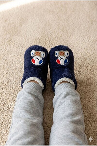 Numix Baby Kids Çocuk Panduf,Bebek Ev Botu, Nakışlı, Kaymaz Taban, Sıcacık Se...