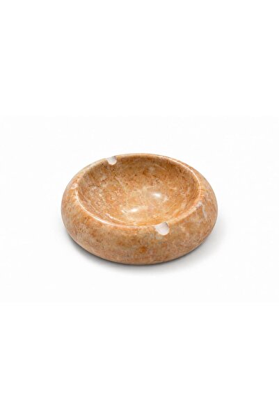 Modestmar Natural Marble Round Ashtray – Handmade Premium Design