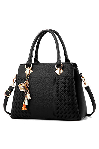 Tcherchi حقيبة نسائية عصرية بنمط منسوج حقيبة كتف متقاطعة