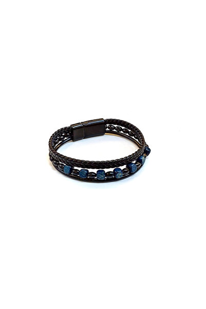 HER ŞEY NOTA www.herseynota.com Blue Stone Chain – Navy Blue Natural Stone De...