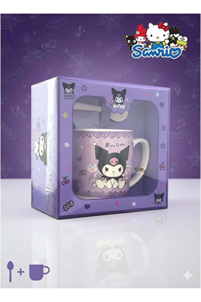 SANRIO Kuromi Ceramic Cup and Spoon Set