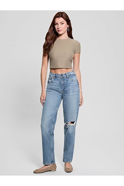 Guess Mom Jean Kadın Regular Fit Jean