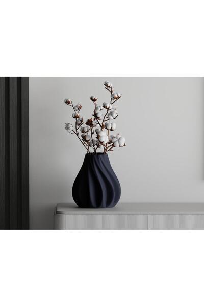 Sani Decorative vase Sani, Sofia 129 x 129 x 140 mm, Dark Blue Matt