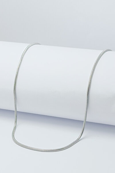 DEARWİSH Silver Color Italian Model 316L 45 cm Stainless Steel Chain