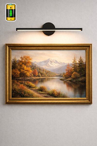 Natiorj Kablosuz Tak Çalıştır Ledli Pilli Aplik Banyo Tablo Ayna Pil Dahildir...