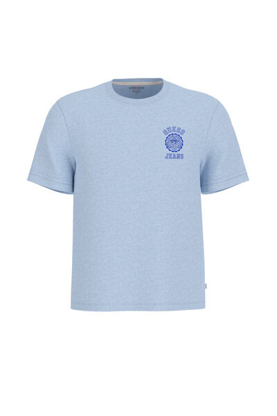 Guess تي شيرت جينز Ss Slim للرجال قصة ضيقة