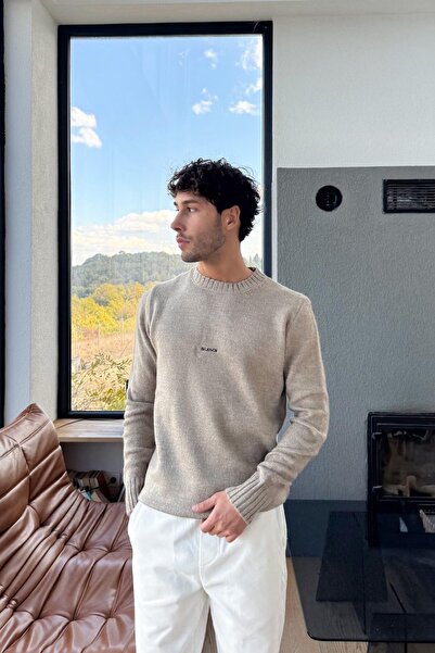 Flaw Wear Silence Embroidered Sweater Mink