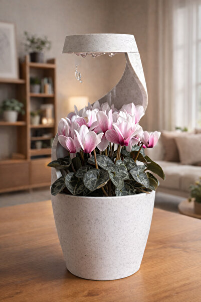 Linda Home Decoration Ivory Kendinden Damlatmalı Saksı Vazo Kendinden Sulama ...