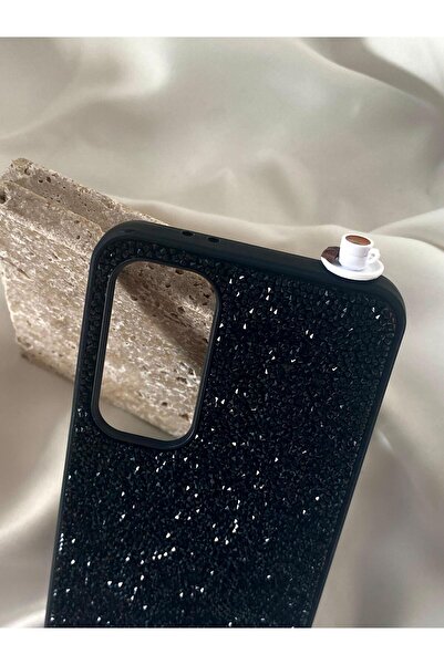 lotusbybuket غطاء حماية مصمم يدويًا لساعة سامسونج S24FE بلون أسود لامع مع تصم...