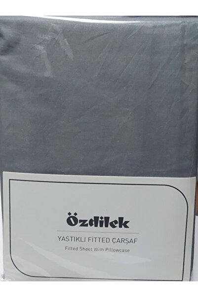 Özdilek Colourist Fitted Lastikli Tek Kişilik Battal Çarşaf Seti (120x200)-Kül Gri