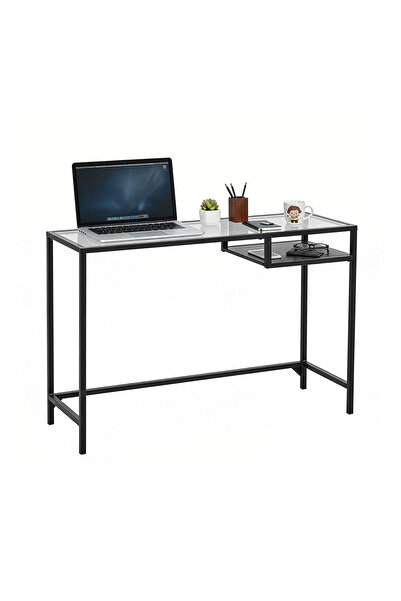 Sinyin Multifunctional Glass Entryway Table, Laptop Table, Dresser, Simple Gl...