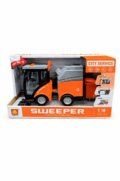 NASYONEL TOYS Oyuncak Süpürge Aracı (Sweeper) 1:16 – Işıklı, Gerçekçi Tasarım