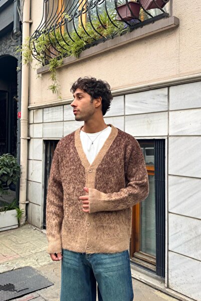 Flaw Wear Color Gradient Knitwear Cardigan Brown