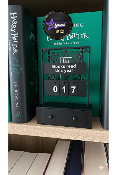aysanova Book Reading Counter, Books I'Ve Read This Year Counter Stand, Book ...