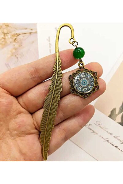 Yaratıcı sanatlar atölyesi Semn de carte din metal, captivant, brodat cu ilus...