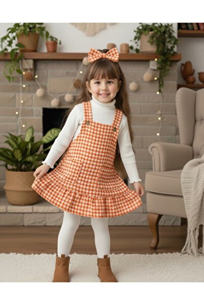 Tinypeople Girl's Dress and Vest Set, Ruffled Vest, Buckle Bodysuit Set, Top ...