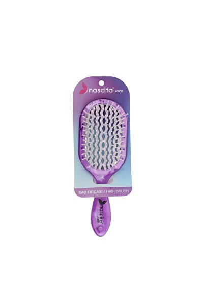nascita Pro Saç Fırçası Mor - 65