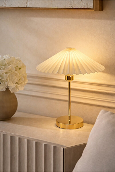 HOMİNG Loren Gold Pileli Hareketli Başlık Abajur 242406