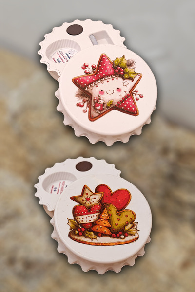 Kalp ve Yıldız 2'li Açacak Magnet Set