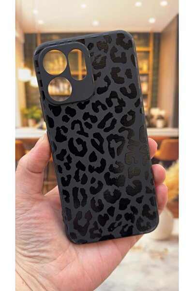 Vip Case Oppo Reno 14F Compatible Leopard Patterned Silicone Shock-Absorbing ...