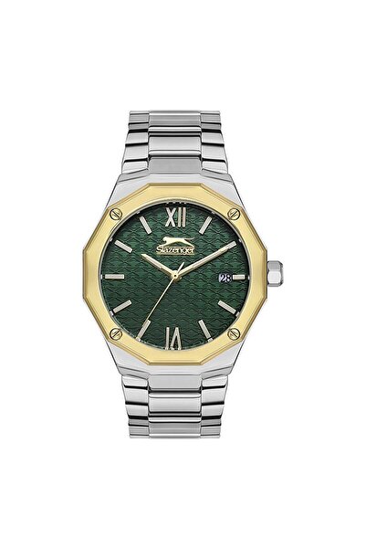 Slazenger Sl.09.2149.3.03 Women's Wristwatch |   39 mm Green Patterned Dial, ...