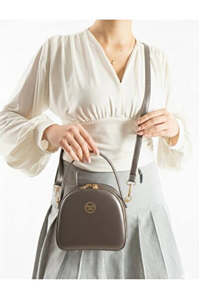 H&D COLLECTİON 3 Compartment Small Size Women's Hand and Shoulder Bag