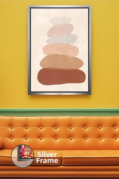 KOSS Dijital Εικόνα σε καμβά με κορνίζα που προσφέρει μποέμικη ηρεμία ισορροπ...