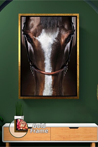 KOSS Dijital Detaliu simetric al feței de cal Artă modernă a animalelor Decor...