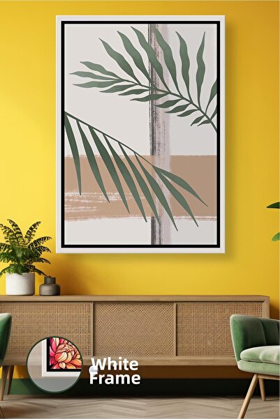 KOSS Dijital Μοντέρνα διακόσμηση τοίχου με λεπτομέρειες από φύλλα σε αισθητικ...