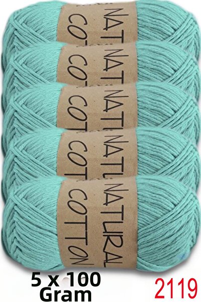 Diva İplik Diva Natural Cotton 2119 Mint (Pack of 5)