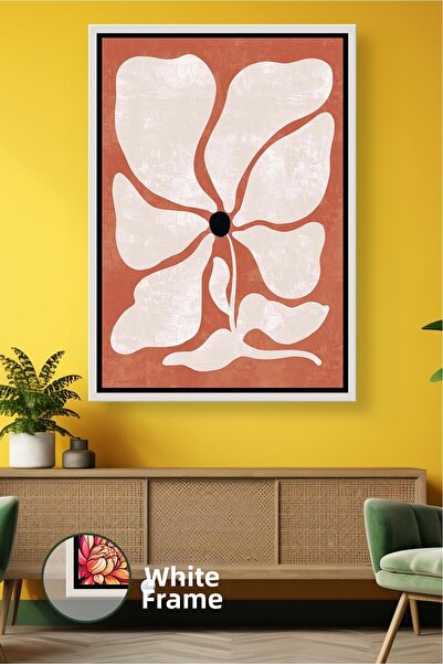 KOSS Dijital Pictură boemă cu model de flori portocalii Pictură decorativă mo...