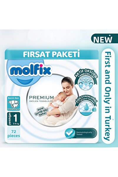 Molfix Premium Deal Package 1 Size 72 Pieces