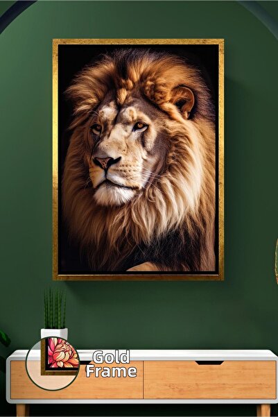 KOSS Dijital Pictură cu leu, cu detaliu de profil lateral, model de animale, ...