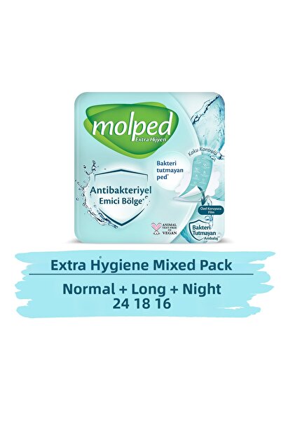 Molped عبوة مختلطة اقتصادية للغاية للنظافة الإضافية 58 قطعة