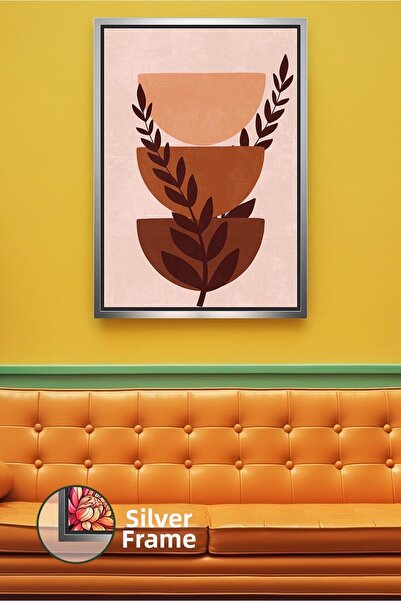 KOSS Dijital Bohemian Herbal Forms Εικόνα σε καμβά με περίγραμμα σε φυσικούς ...