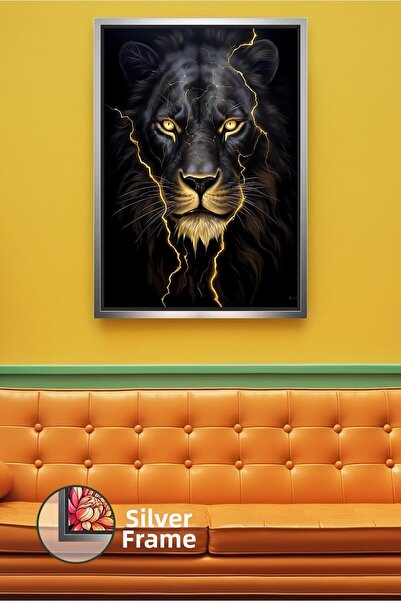 KOSS Dijital Pictură murală cu figură de leu, putere, lider, prestigiu, temat...