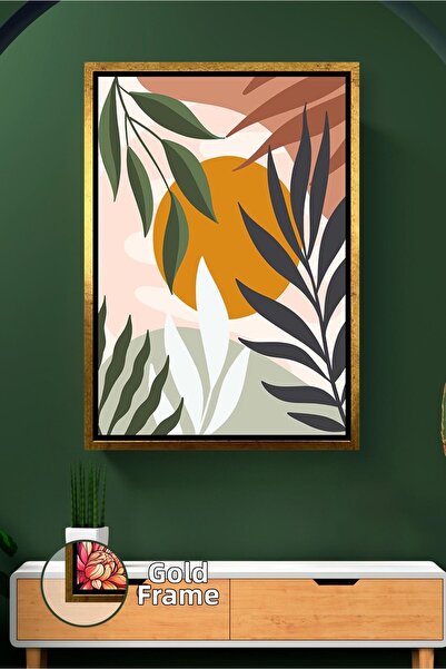 KOSS Dijital Pictură pe pânză înrămată cu estetică naturală boemă, cu modele ...