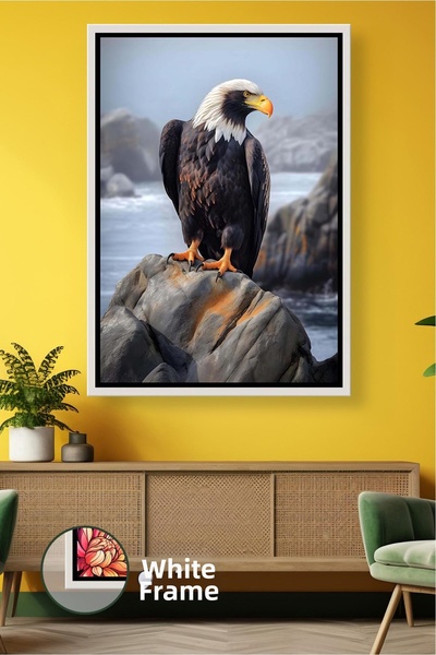 KOSS Dijital Decor cu tematică naturală cu figură de vultur, simbol de conduc...