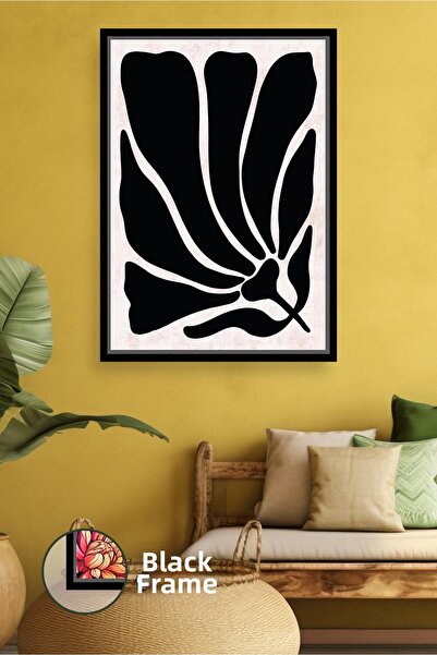 KOSS Dijital Pictură de perete modernă, minimalistă, cu model de flori boho, ...