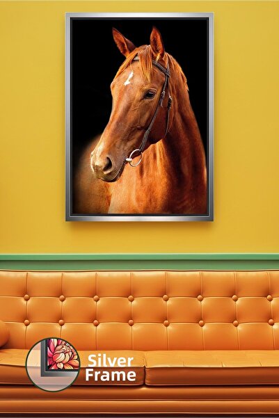 KOSS Dijital Portret de cal roșu pur, cu tematică de putere naturală și nobil...